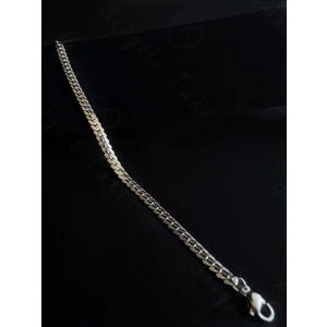 Sevgili Takı Yassı Model Snake Yılan Çelik Zincir Çocuk Bileklik | 777 Serisi