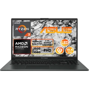 Vivobook Go 15 Ryzen 3 7320U 8gb 256GB SSD 15.6" Fhd Freedos Laptop E1504FA-NJ097