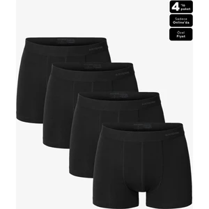 Erkek Boxer 4lü Paket Daily Comfort 9690 - Siyah