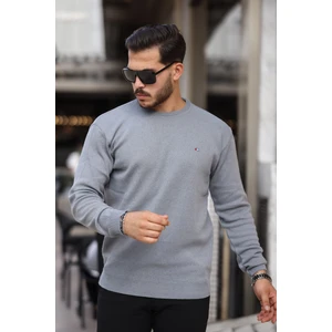 Erkek Sıfır Yaka Pamuklu Triko Kazak