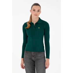 U.S. Polo Assn. Kadın Koyu Yeşil Kazak /triko 50297087-VR101