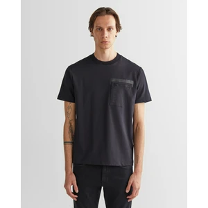 Erkek Siyah Regular Fit Bisiklet Yaka Logolu T-Shirt 2324355T.5