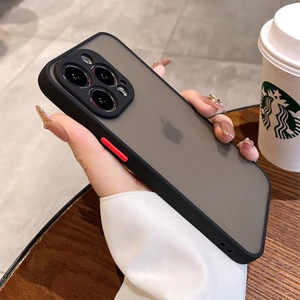 iPhone 16 Pro Max Kılıf 3D Kamera Korumalı Arkası Mat Kenarları Renkli Silikon Kapak