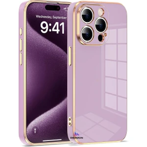 iPhone 16 Pro Max Kılıf Kamera Korumalı Parlak Silikon Kenarları Dore Tasarım