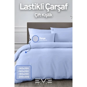 Eve Tekstil Fitted  Penye Kumaş Çift Kişilik Lastikli Çarşaf