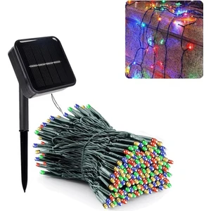 Su Geçirmez 12 Metre Güneş Enerjili Dış Mekan Solar Peri Ip LED Işık Dekoratif Bahçe Aydınlatma