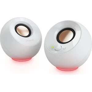 Pebble Se - Usb-C - 16W Multimedya Stereo Hoparlör Seti - Rgb Aydınlatmalı - Beyaz