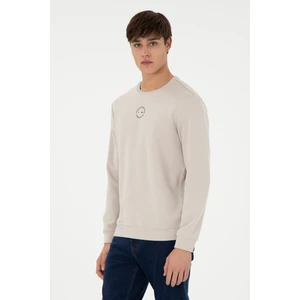 U.S. Polo Assn. Erkek Taş Sweatshirt 50293436-VR049