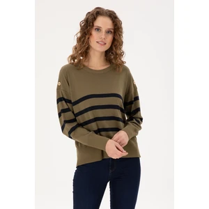 U.S. Polo Assn. Kadın Haki Kazak /triko 50297070-VR027
