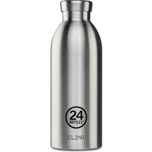 24 Bottles Clima Bottle Brushed Steel Paslanmaz Çelik Termos 500 ml
