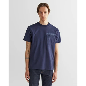 Erkek Lacivert Regular Fit Bisiklet Yaka Logolu T-Shirt 2324355T.410