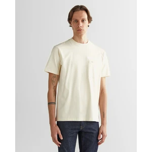 Erkek Krem Regular Fit Bisiklet Yaka Logolu T-Shirt 2324355T.130