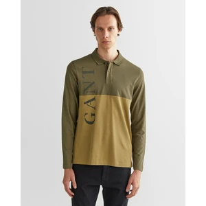 Erkek Yeşil Regular Fit Renk Bloklu Logolu Polo 2424330T.301