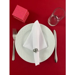 Meral Kurşun Collection Polyester Keten Dertsiz Servis Peçetesi Beyaz 1 Adet