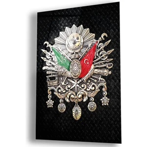 Zevahir Mobilya Dekorasyon Kırılmaz Cam Osmanlı Tuğrası Tablo