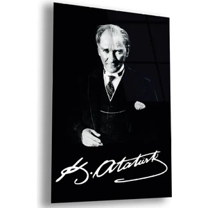 Zevahir Mobilya Dekorasyon Kırılmaz Cam Mustafa Kemal Atatürk Tablo