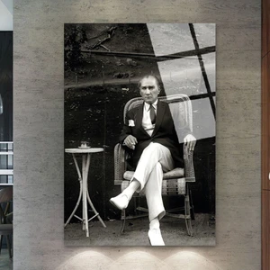 Zevahir Mobilya Dekorasyon Kırılmaz Cam Mustafa Kemal Atatürk Tablo