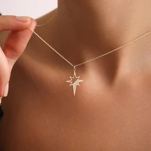 Kuzey Yıldızı Altın Kolye