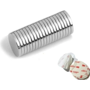 Şeffaf Yapışkanlı Yuvarlak Neodyum Mıknatıs, Çok Amaçlı, Süsleme Mıknatısı -Kokulu Taş-Nişan Mıknatısı