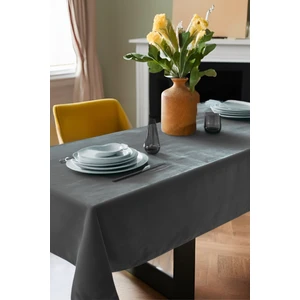 Barcelona Kadife Dokulu Masa Örtüsü Antrasit