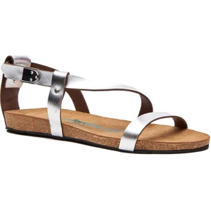 / Grady - Deri Sandalet ( Gümüş Nubuk Deri )