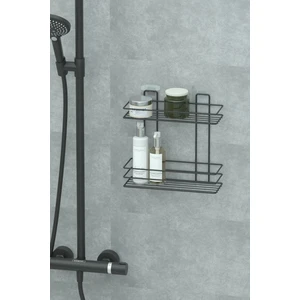 Yapışkanlı 2 Katlı Banyo Rafı Duş Şampuanlık Duvar Düzenleyici Organizer