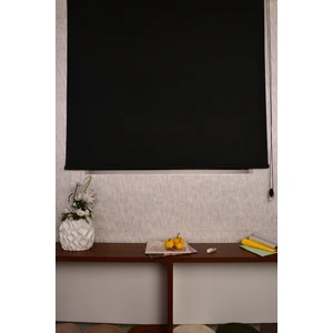 Siyah Karartma Düz Etek Dilimsiz Ds-Screen 13 Blackout Zebra Stor Güneşlik Perde