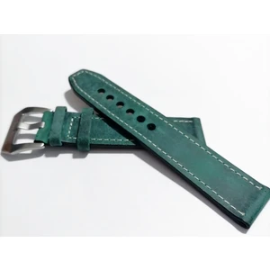 Fado& Fosil  Uyumlu &her Saate Uyumlu Greyzi  Deri Saat Kordonu 22  mm  (63 )Yeşil