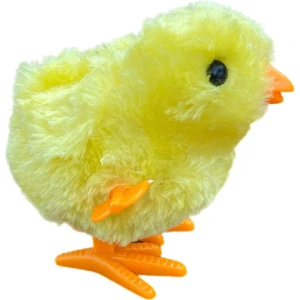 Kurmalı Peluş Zıp Zıp Yürüyen Sarı Civciv 10 cm