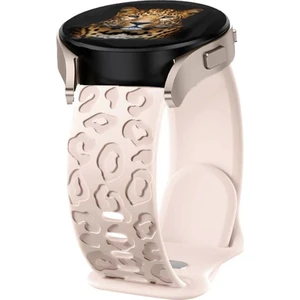 Samsung Galaxy Watch 4 5 6 7 Fe 40 40 44 Classic 42 43 46 47 mm Kordon Leopar Desen Yumuşak Silikon Kordon