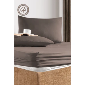 Cemeteks Firuze %100 Pamuk Doğal Tek Kişilik Ranforce Kumaş Lastikli Çarşaf + Yastık Kılıfı Seti /100X200/120X200/ 30CM Yükseklik