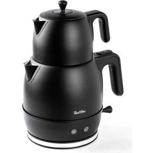 Çelik 2200w Siyah Çay Makinesi (1.2lt/1.7lt)