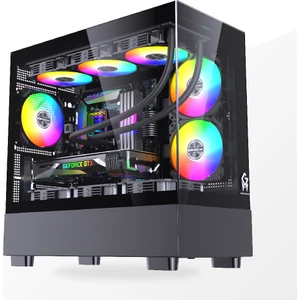 GM Game Master Game Master Gm-Xw 6 Fanlı Tuş Kontrollü Rgb M-Atx Gaming Bilgisayar Kasası