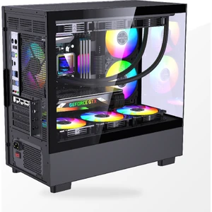 GM Game Master Game Master Gm-Xw 6 Fanlı Tuş Kontrollü Rgb M-Atx Gaming Bilgisayar Kasası