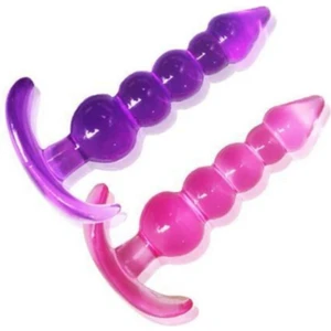 Silikon 5 Boğumlu Plug Masturbasyon VIBRATÖR-AF4151