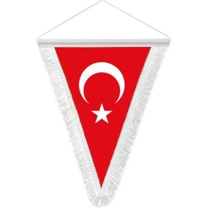Türkiye Cumhuriyeti Tc Hatıra Üçgen Flama Bayrak