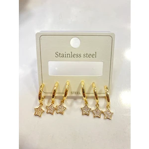 Joj Accesuares Üçlü Görünüm Küpe