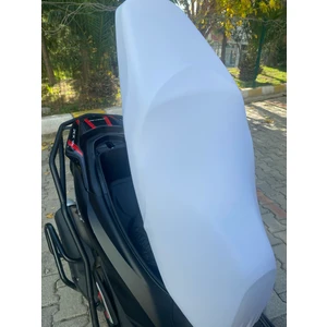 Scooter Universal  Her Modele Uyumlu Koltuk Kılıfı Düz Beyaz Kaliteli