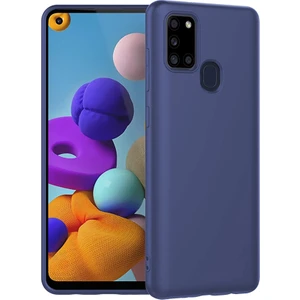 Piyasa Sepeti Samsung Galaxy A21S Ince Mat Silikon Kılıf Lacivert
