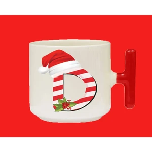 Hesaplısı Burada Yeni Yıla Özel D Harfli İsimli Basılı T Kulplu Latte Kupa