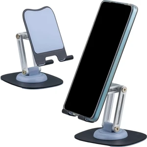 360 Derece Döner Metal Telefon ve Tablet Tutucu Alüminyum Stand, Ayarlanabilir Yükseklik, Ayarlanabilir Pozisyon, Dayanıklı ve Hafif