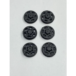 Plastik Çıtçıt / Siyah  / 1,8 cm / 6 Lı Set