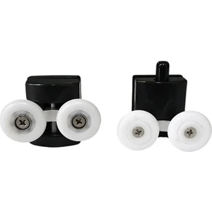 Rulmanlı Paslanmaz Dayanıklı Duşakabin Tekerleği Alt Üst Teker Seti Çift