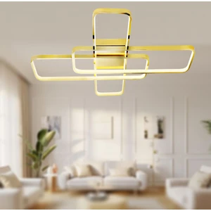 TT Aydınlatma TT040-SR Tt Aydınlatma Sarı Kaplama Plofonyer LED Avize