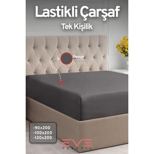 Eve Tekstil Fitted Yüksek  Penye Kumaş Tek Kişilik Lastikli Çarşaf