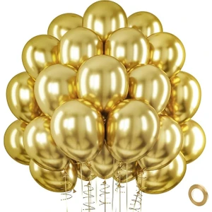 12INC Büyük Boy Aynalı Krom Balon Yüksek Kalite 10 Adet