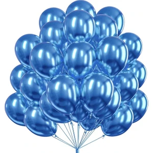 12INC Büyük Boy Aynalı Krom Balon Yüksek Kalite 10 Adet