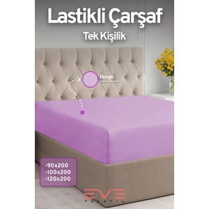 Eve Tekstil Fitted Yüksek  Penye Kumaş Tek Kişilik Lastikli Çarşaf