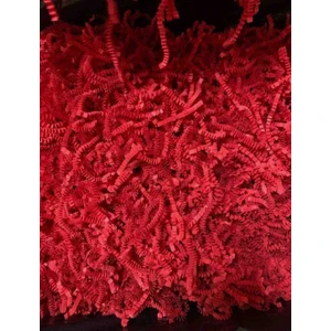 Enerji Ambalaj Kırpık Kırpıntı Z Zigzag Pelur Kırpıntı Kağıt 100 gr KIRMIZI  Renk Süs Dolgu Malzemesi Paper