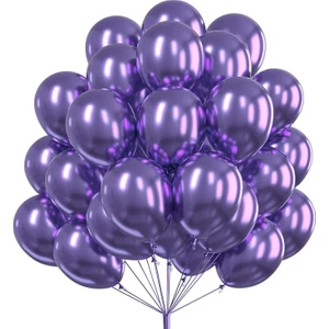 12INC Büyük Boy Aynalı Krom Balon Yüksek Kalite 70 Adet